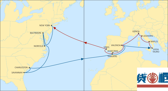 MSC调整欧洲-美东线，南星、正利航业相继开通新航线-货掌柜www.huozahnggui.net