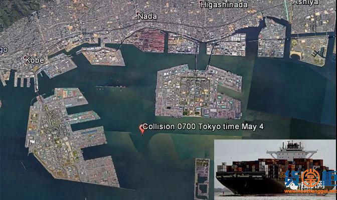 ONE旗下9012Teu集装箱船与山东海丰SITC OSAKA在日本神户相撞-货掌柜www.huozhanggui.net