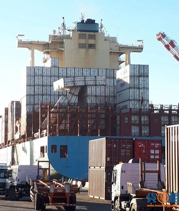 “MAERSK LIMA”马士基大型集装箱船堆垛倒塌，货物受损严重-货掌柜www.huozhanggui.net
