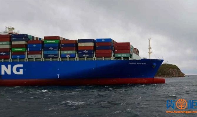 中远海COSCO ENGLAND大型集装箱船搁浅，曾挂靠上海、天津、青岛港