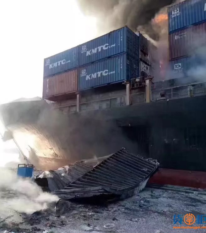 COSCO PACIFIC箱底被烧穿！131个货柜卸岸，渉事货代、拖车公司曝光