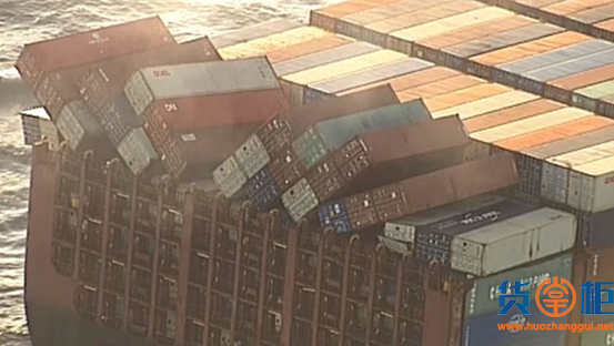 40多个集装箱坠海!APL一箱船遭遇恶劣天气，74个箱子损坏，曾挂靠多个国内港口