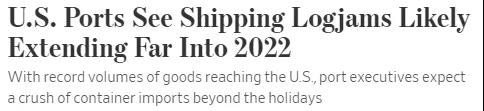做好准备吧！港口混乱拥堵的局面将持续到2022年夏天乃至整个2022年